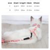 Cat Collar Harness Leash Traction Rope Chest Strap Pet Safe Gentle Leader Come with Me Kitty Harness Bungee Drop Shipping - grey - M 32-50cm chest