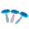 Dog brush High Quality Silicone Pet Dog Cat Grooming Comb Brush for Bathing Cleaning Massage Plastic Brush Comb for Dogs Cats - Blue
