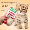 cat and dog paper making vocal toy; tear resistant paper making toys; soft machine washable plush dog toy - Chips taste (red)