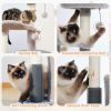 Cat Tree with Natural Sisal Rope Cat Toys for Indoor - Gray - Cat Tree