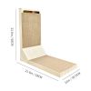 Versatile L-shaped Vertical Cat Scratching Mat; Cat Scratcher Pad for Indoor Activity.