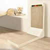 Versatile L-shaped Vertical Cat Scratching Mat; Cat Scratcher Pad for Indoor Activity.