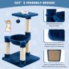 Multi-level Cat Tree with Scratching Posts and Cat Hammock