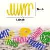Cat Spring Toys, 4 Pack Cat Spiral Springs for Indoor Cats, Colorful & Durable Plastic Spring Coils Attract Cats to Swat, Bite